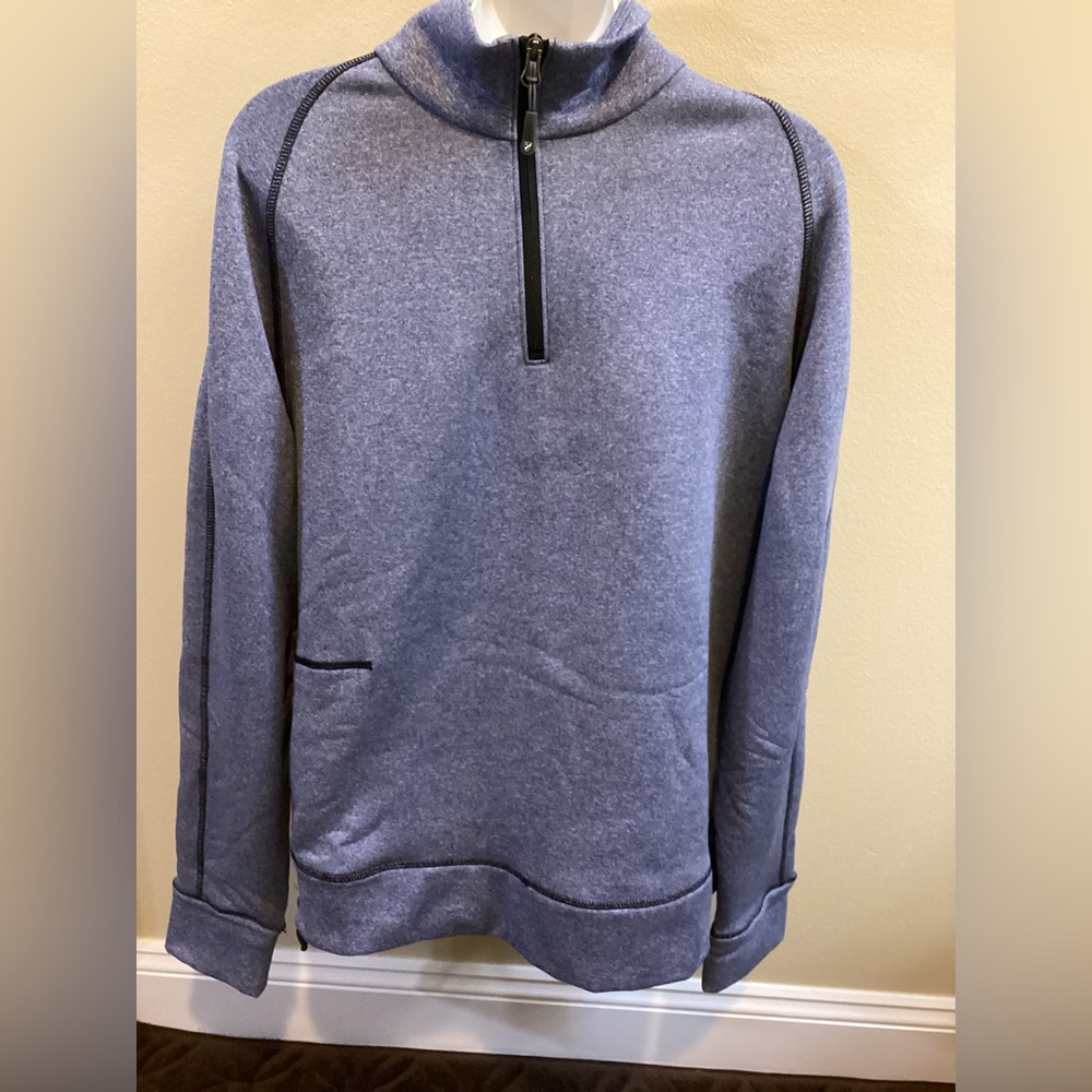 Daniel Cremieux Club 38 Blue 3/4 Zipper Pullover sweatshirt